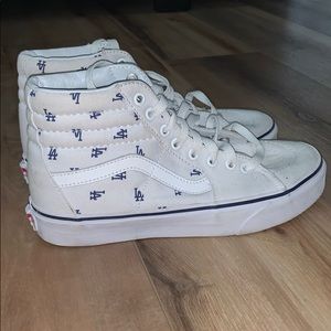 women white LA high top vans